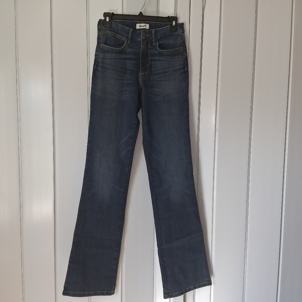 Wrangler Dark Blue Boot Cut Jeans